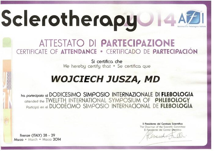 Sclerotherapy 2014, Florencja